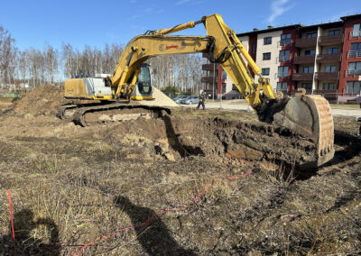 Dzērveņu 2 būvniecība 2024.gada marts